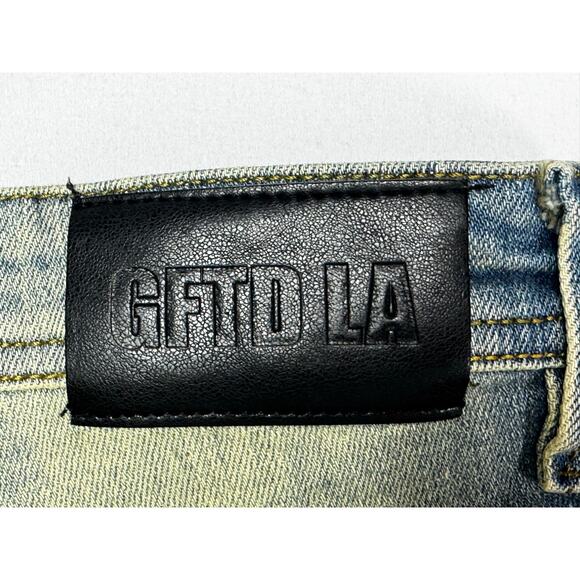 GFTD LA Men's Skinny Fit Warren Cargo Stretch Denim Jeans - Size 30 (29x32.5) - Picture 3 of 6